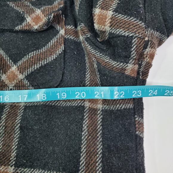 Jachs New York Men's Sherpa Lined Large Wool Blend Shirt Jacket Shacket - Picture 5 of 10